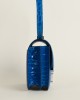 Constance 18CM Shiny Niloticus Crocodile 7W Blue izmir Gold
