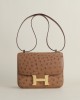 Constance 24cm Ostrich 35 Cognac GHW