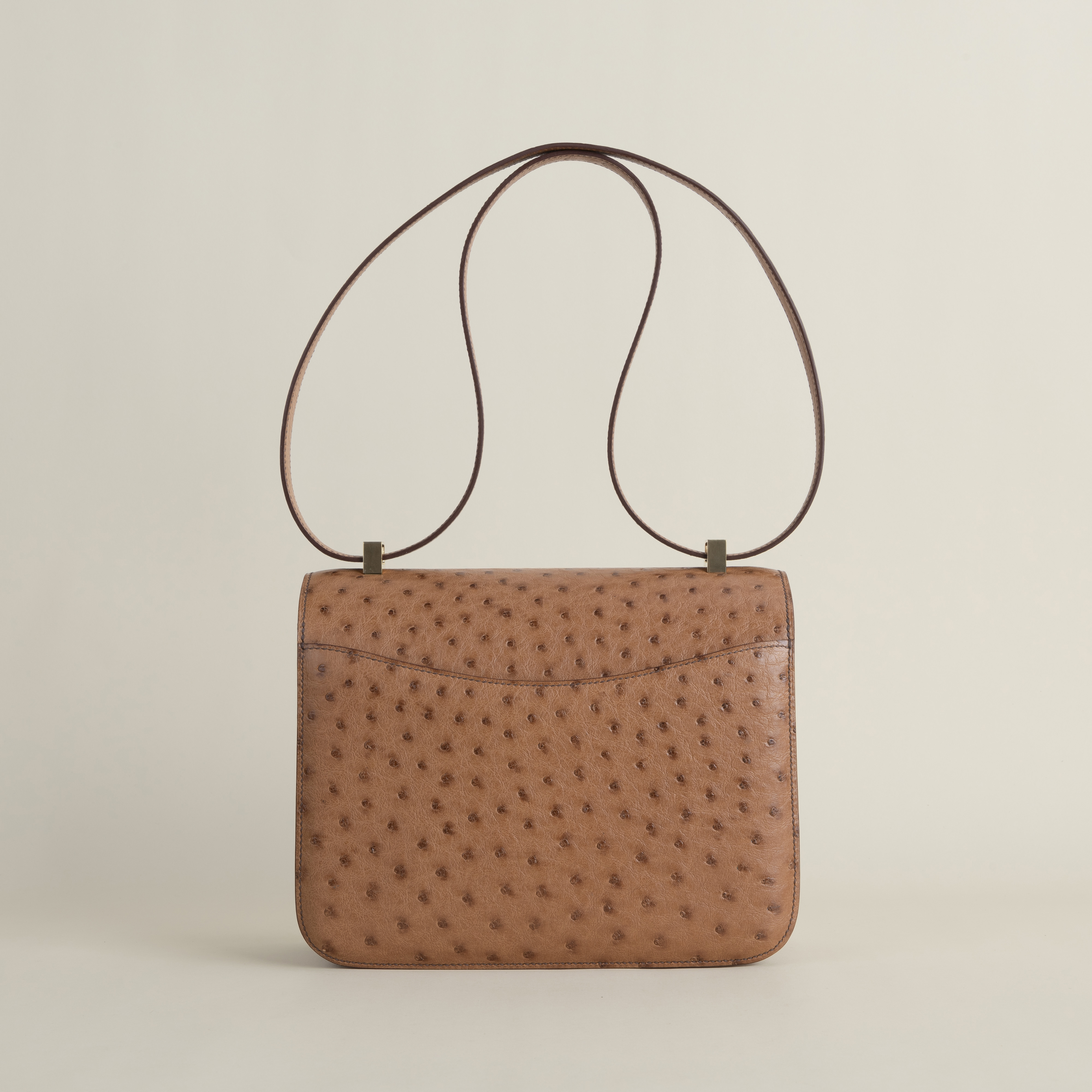 Constance 24cm Ostrich 35 Cognac GHW