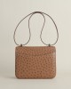 Constance 24cm Ostrich 35 Cognac GHW
