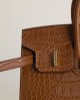 Birkin 20cm Matte Alligator Crocodile CC37 Gold GHW