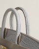 Birkin 20cm Matte Alligator Crocodile 80 Pearl Gray GHW