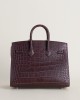 Birkin 20cm Matte Alligator 41 Havane PHW