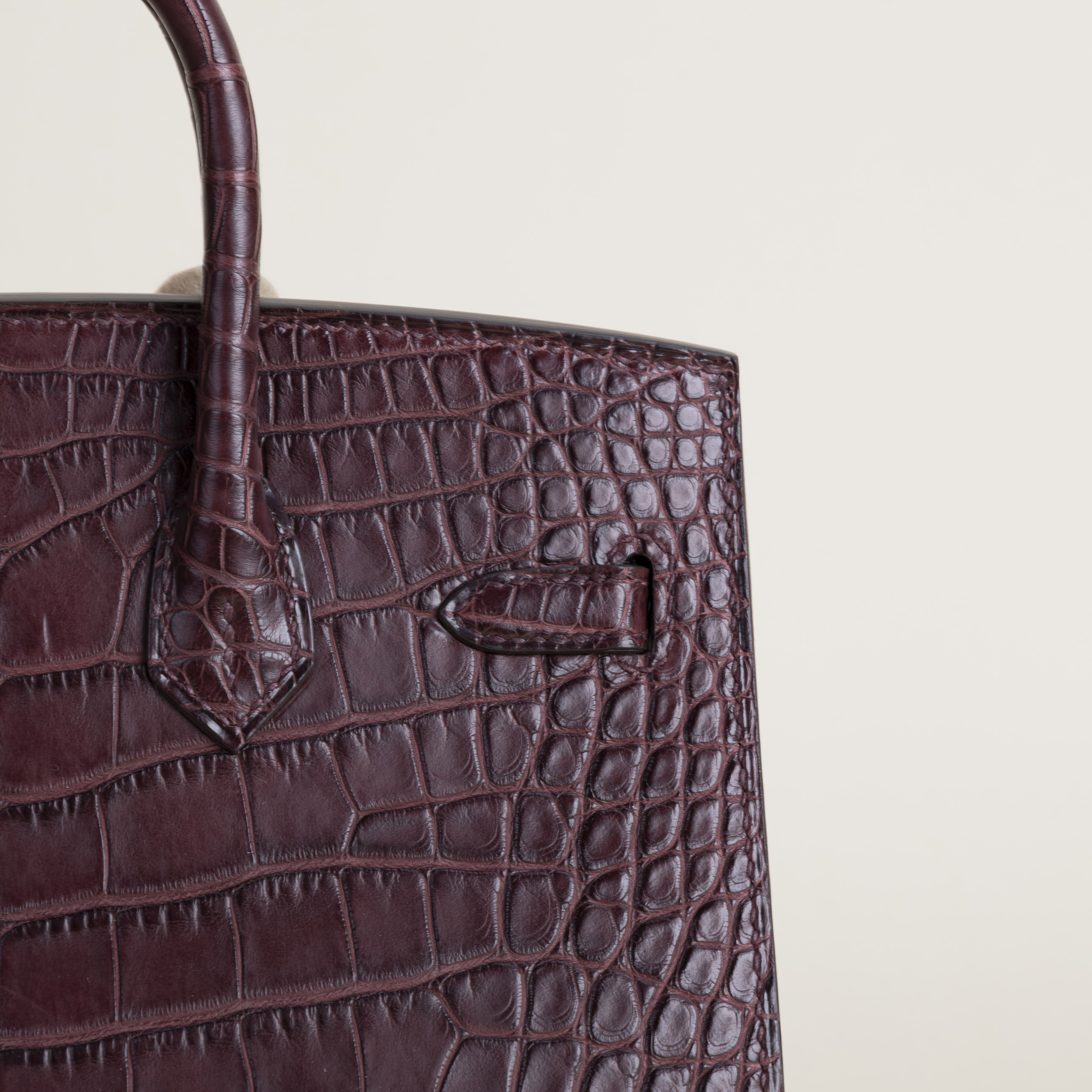 Birkin 20cm Matte Alligator 41 Havane PHW