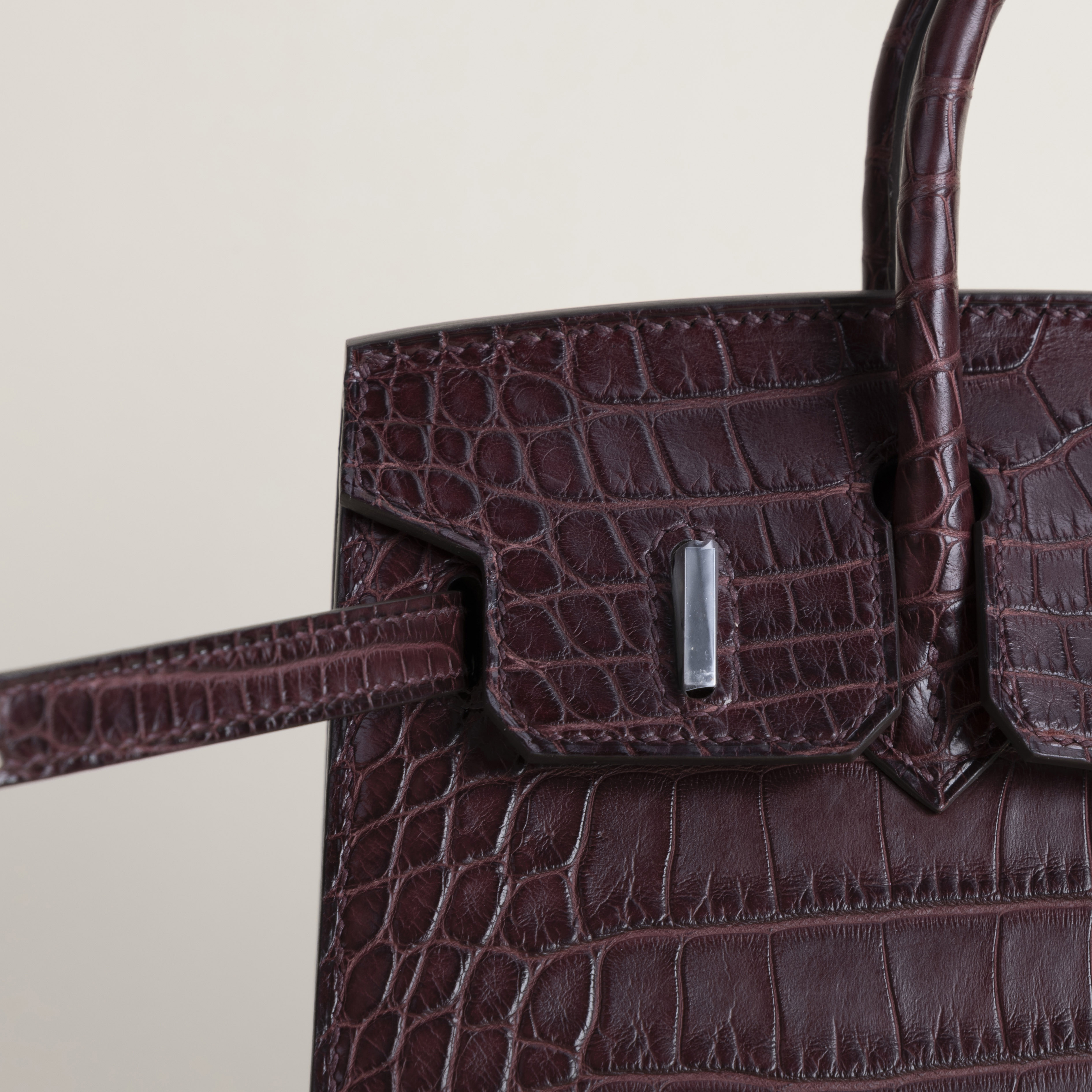Birkin 20cm Matte Alligator 41 Havane PHW