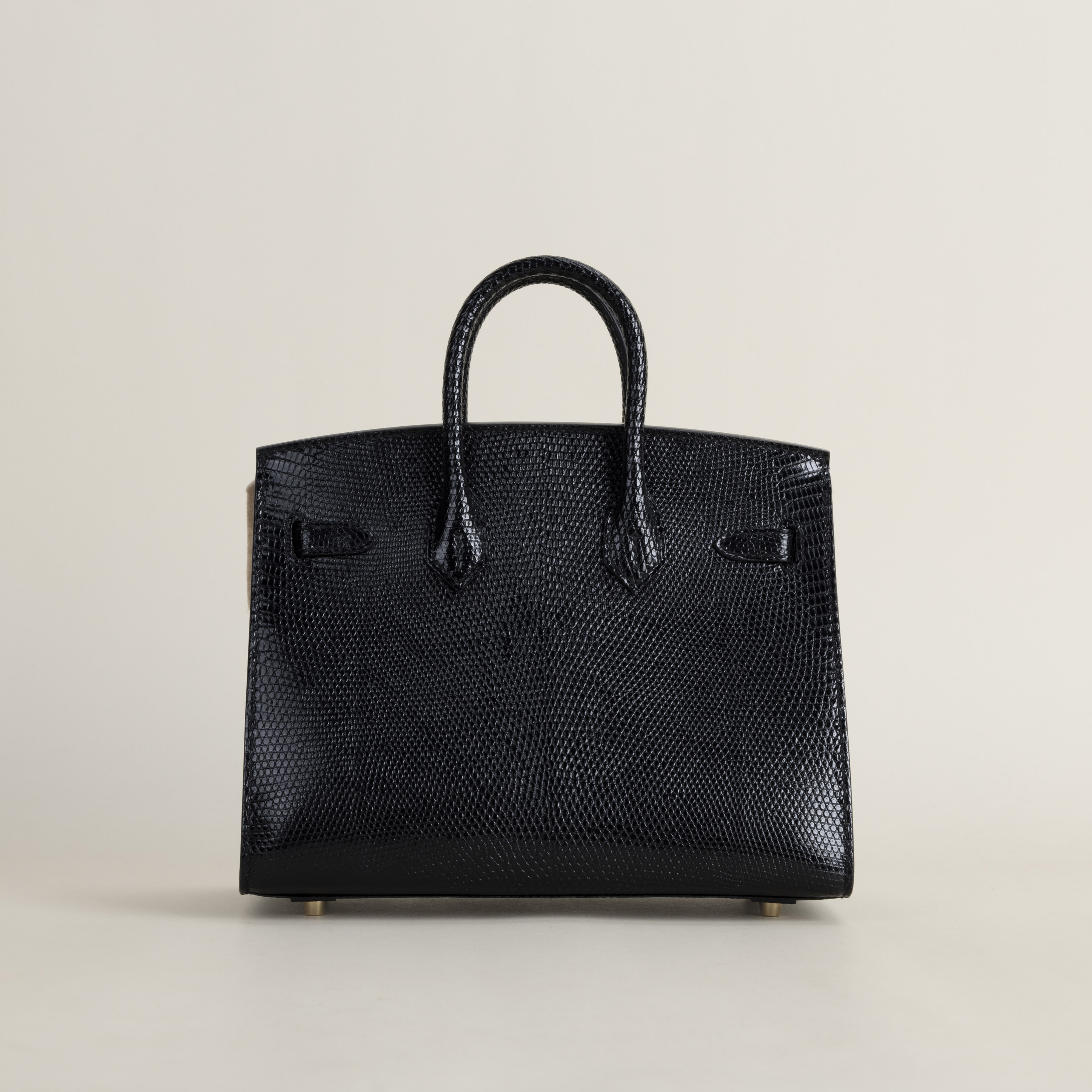 Birkin 20cm Lizard Skin CC89 Noir GHW