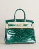 Birkin 25 Shiny Niloticus Crocodile 6Q Vert Emeraude