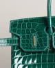 Birkin 25 Shiny Niloticus Crocodile 6Q Vert Emeraude