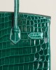 Birkin 25 Shiny Niloticus Crocodile 6Q Vert Emeraude
