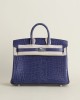 Birkin 25 Matte Alligator Crocodile 7L Bleu De Malte PHW