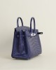 Birkin 25 Matte Alligator Crocodile 7L Bleu De Malte PHW