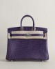 Birkin 25 Matte Porosus Crocodile 9G Amethyste PHW