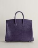 Birkin 25 Matte Porosus Crocodile 9G Amethyste PHW