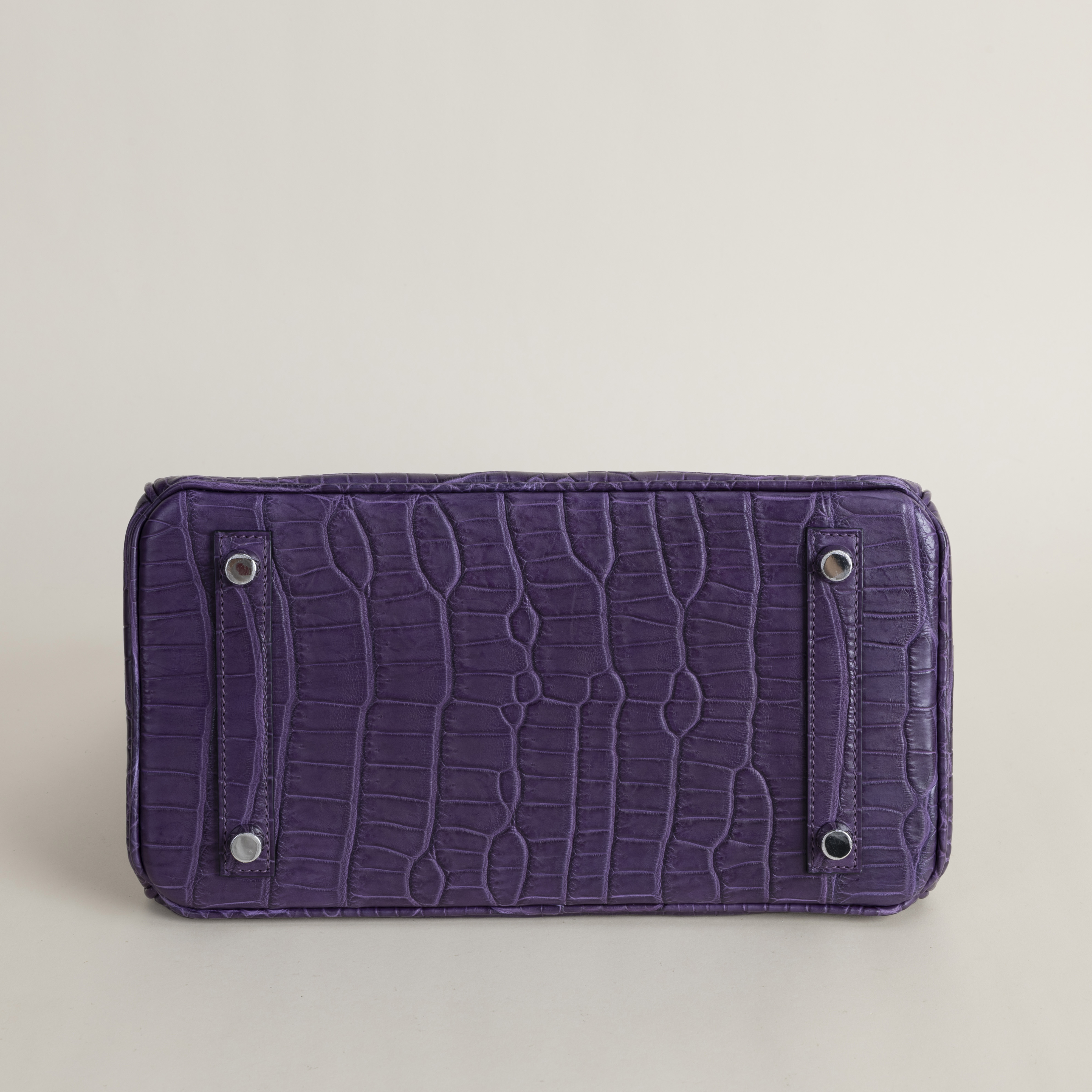 Birkin 25 Matte Porosus Crocodile 9G Amethyste PHW