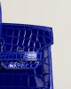 Birkin 25cm Shiny Niloticus crocodile 7T Blue electric GHW