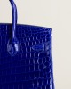 Birkin 25cm Shiny Niloticus crocodile 7T Blue electric GHW