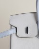 Birkin 25cm Chevre 01 Blanc  T0 Bleu Brume PHW