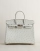 birkin 25 Ostrich 3c parchemin rose gold