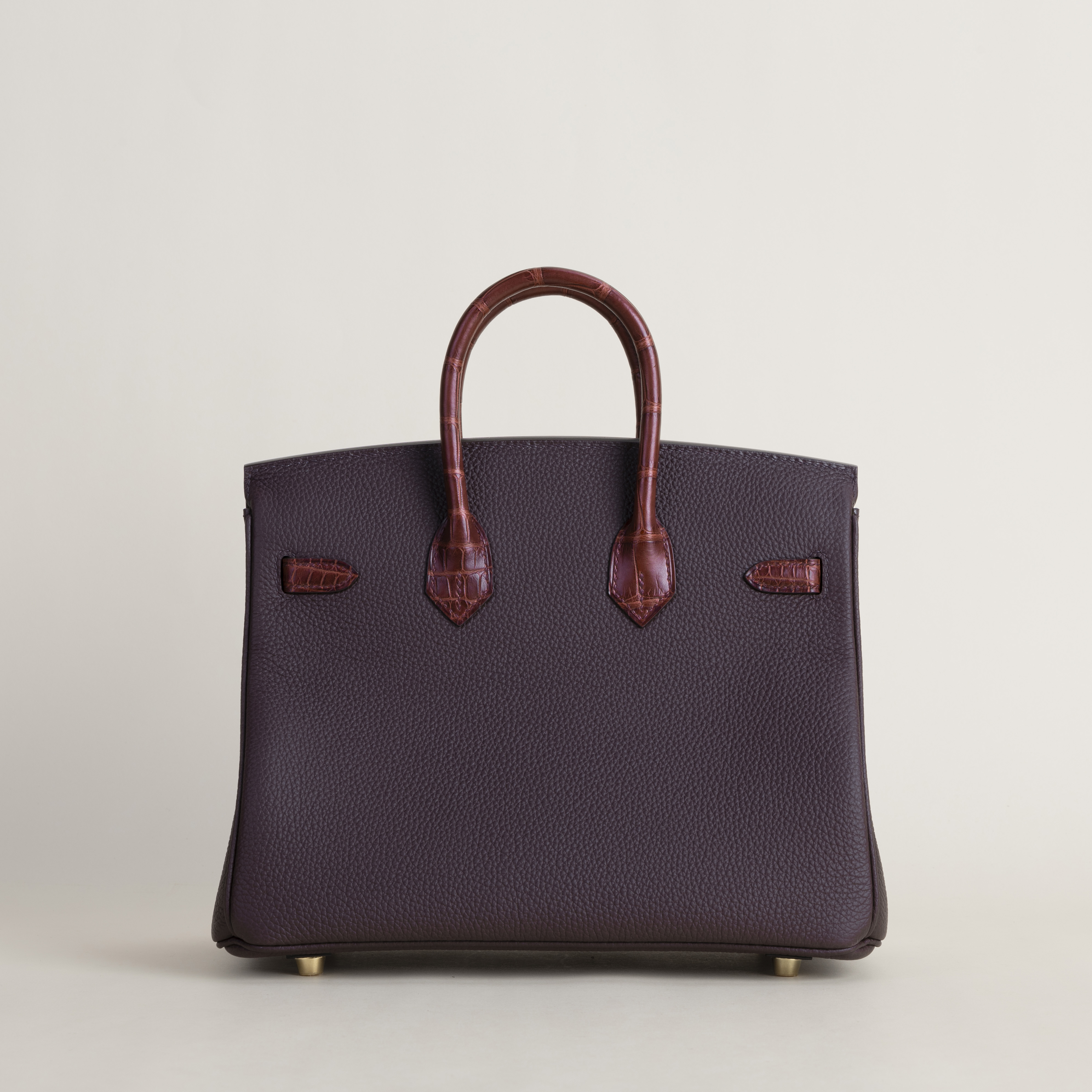 Birkin 25cm Touch TogoMatte Alligator Crocodile 0G Rouge sellierF5 Bourgogne GHW