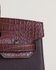 Birkin 25cm Touch TogoMatte Alligator Crocodile 0G Rouge sellierF5 Bourgogne GHW