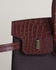 Birkin 25cm Touch TogoMatte Alligator Crocodile 0G Rouge sellierF5 Bourgogne GHW
