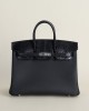 Birkin 25cm Touch TogoLizard skin 89 Noir PHW