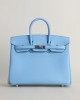 Birkin 25 Epsom 7N Celeste PHW