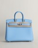 Birkin 25 Epsom 7N Celeste PHW