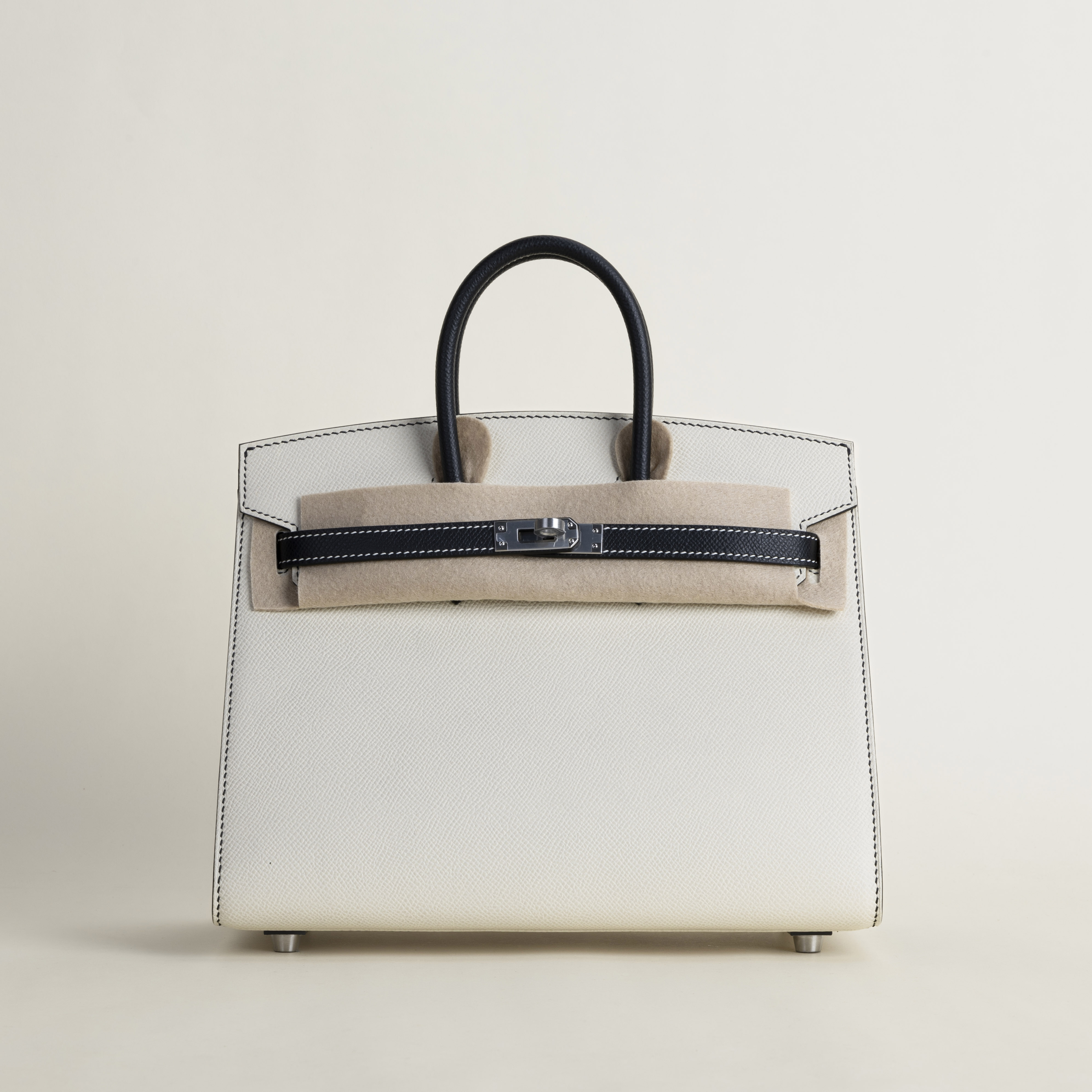 Birkin 25 sellier epsom 10 craie 89 noir