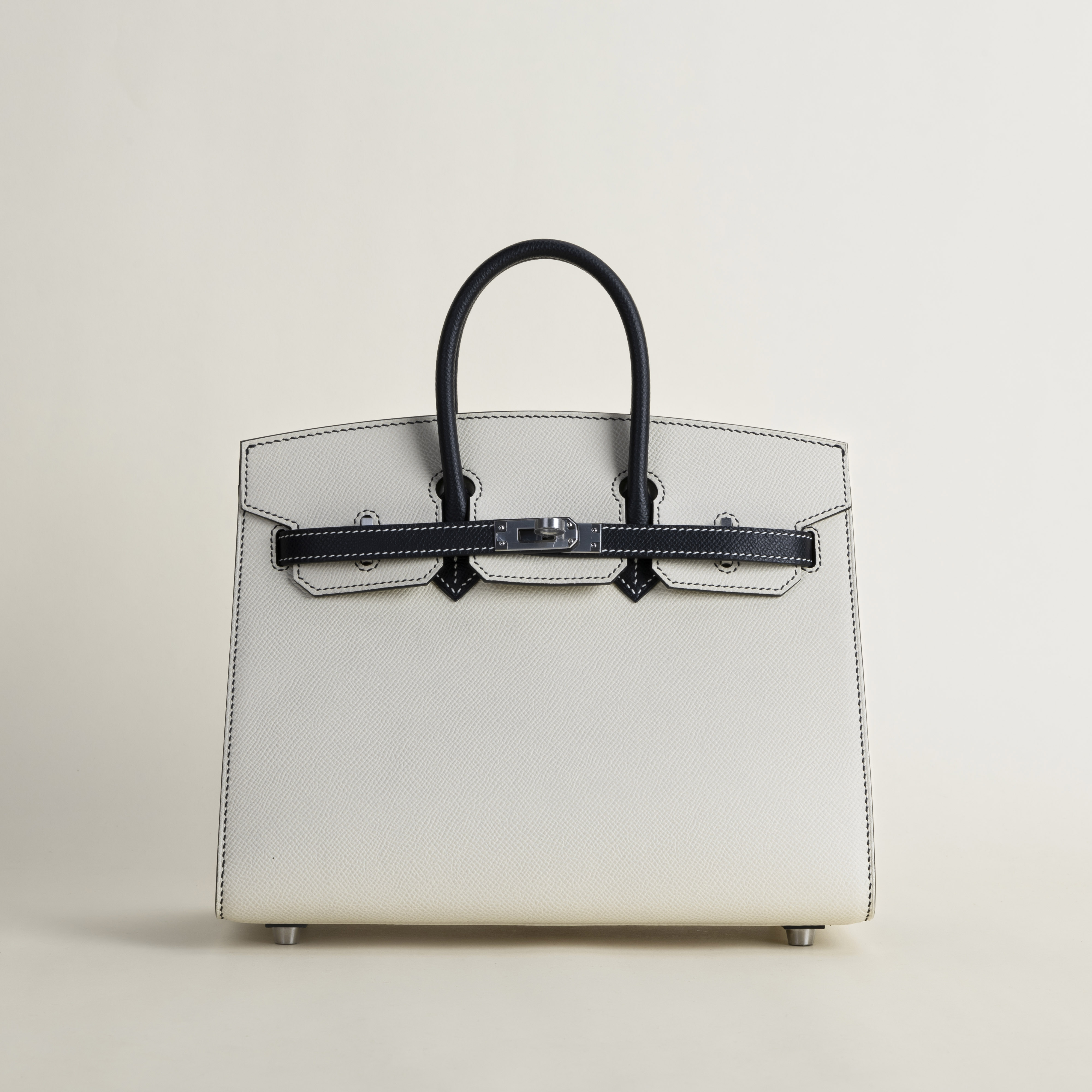 Birkin 25 sellier epsom 10 craie 89 noir