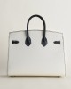 Birkin 25 sellier epsom 10 craie 89 noir