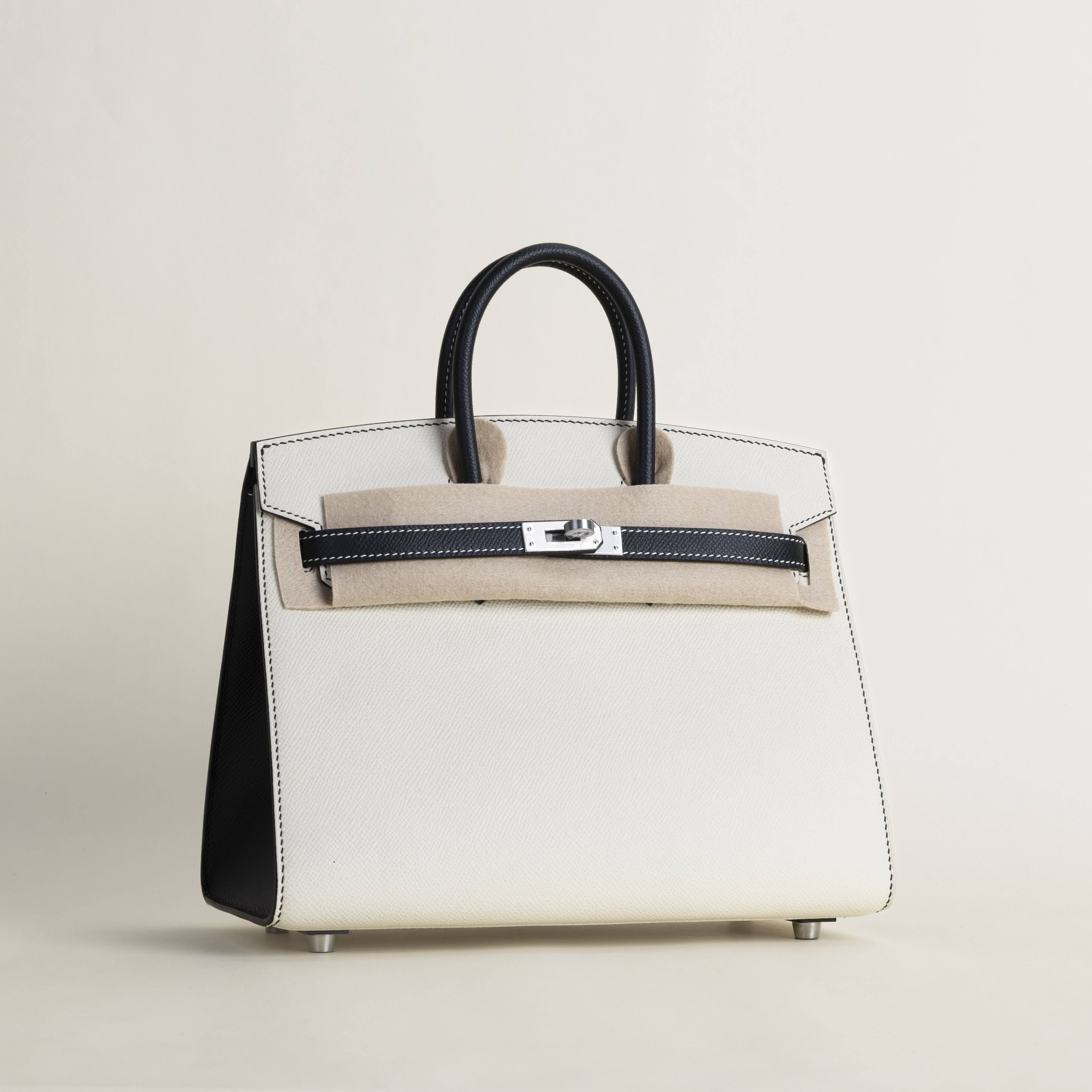 Birkin 25 sellier epsom 10 craie 89 noir