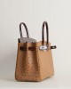 Birkin 30cm Touch OstrichShiny Alligator Crocodile 35 Cognac33 Miel PHW