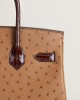 Birkin 30cm Touch OstrichShiny Alligator Crocodile 35 Cognac33 Miel PHW