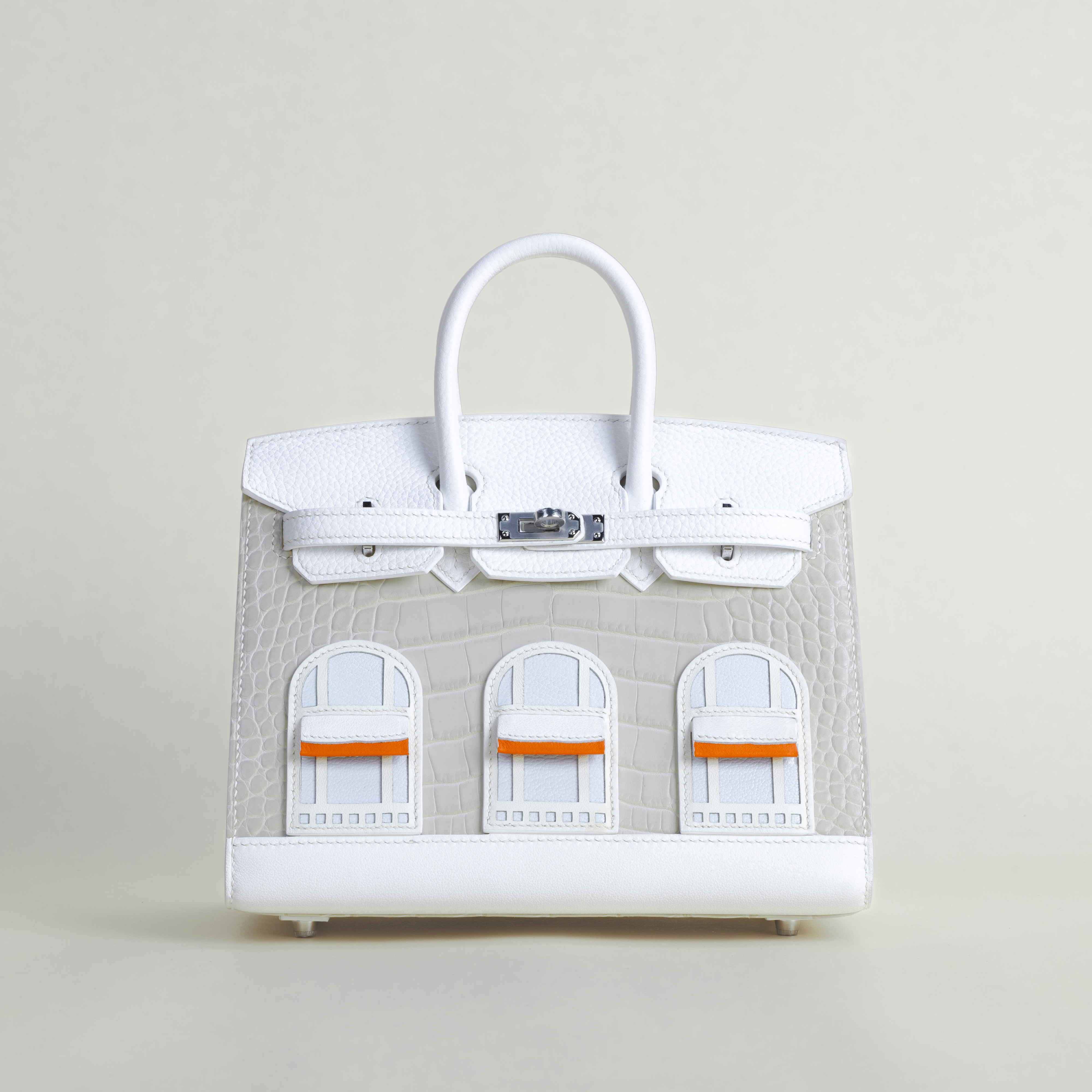 Birkin 20 Faubourg AlligatorEpsomSombaeroMadame 01 Blanc PHW