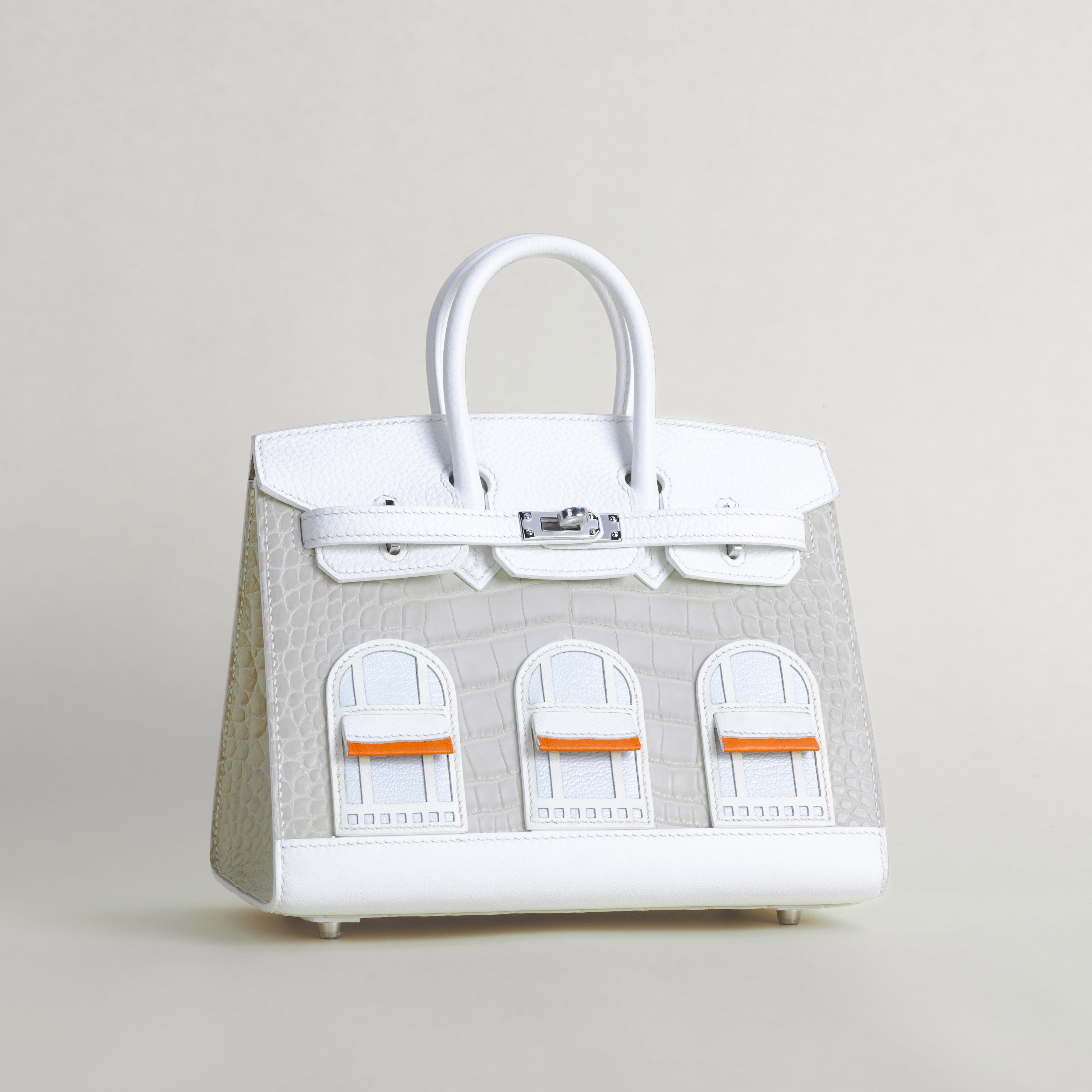 Birkin 20 Faubourg AlligatorEpsomSombaeroMadame 01 Blanc PHW