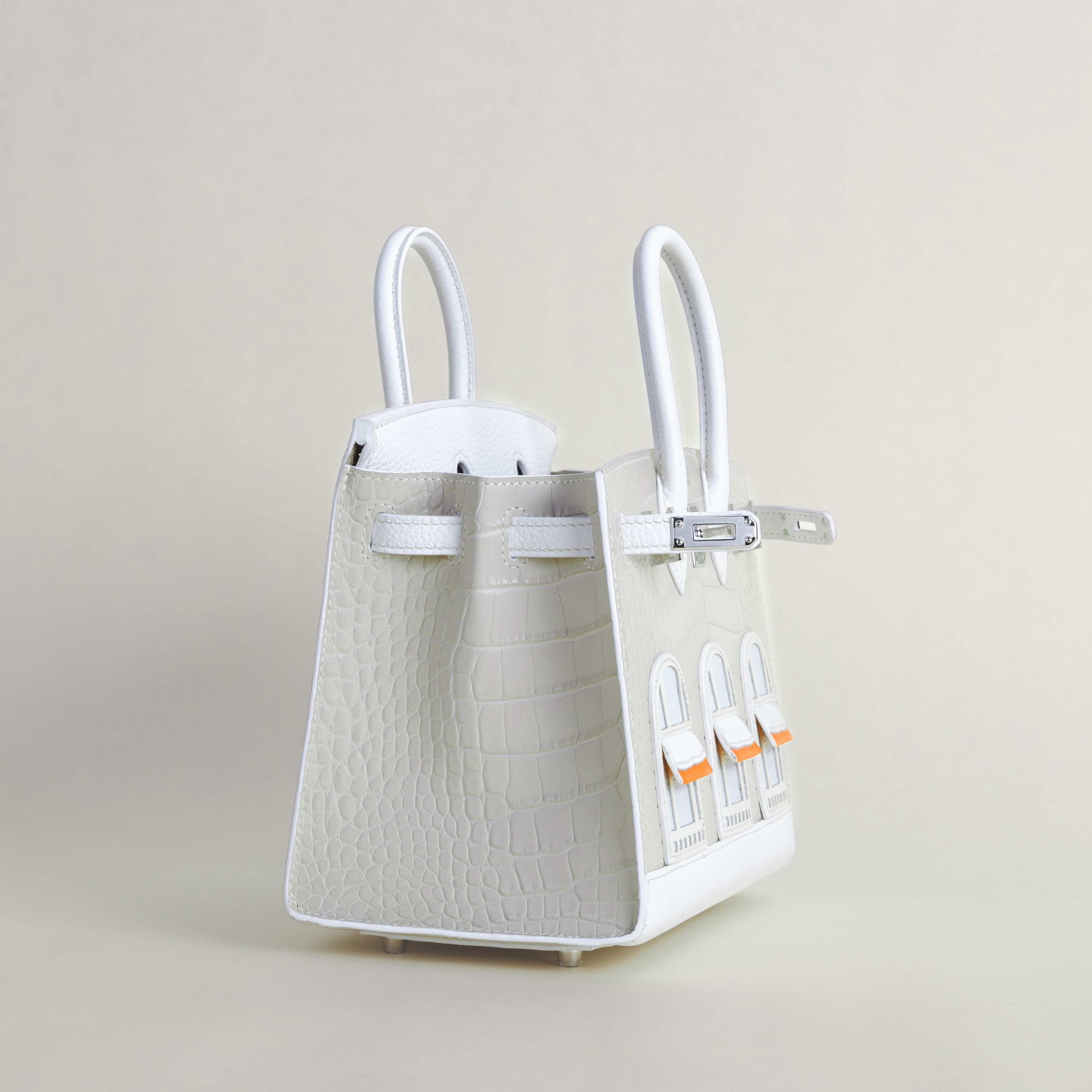 Birkin 20 Faubourg AlligatorEpsomSombaeroMadame 01 Blanc PHW