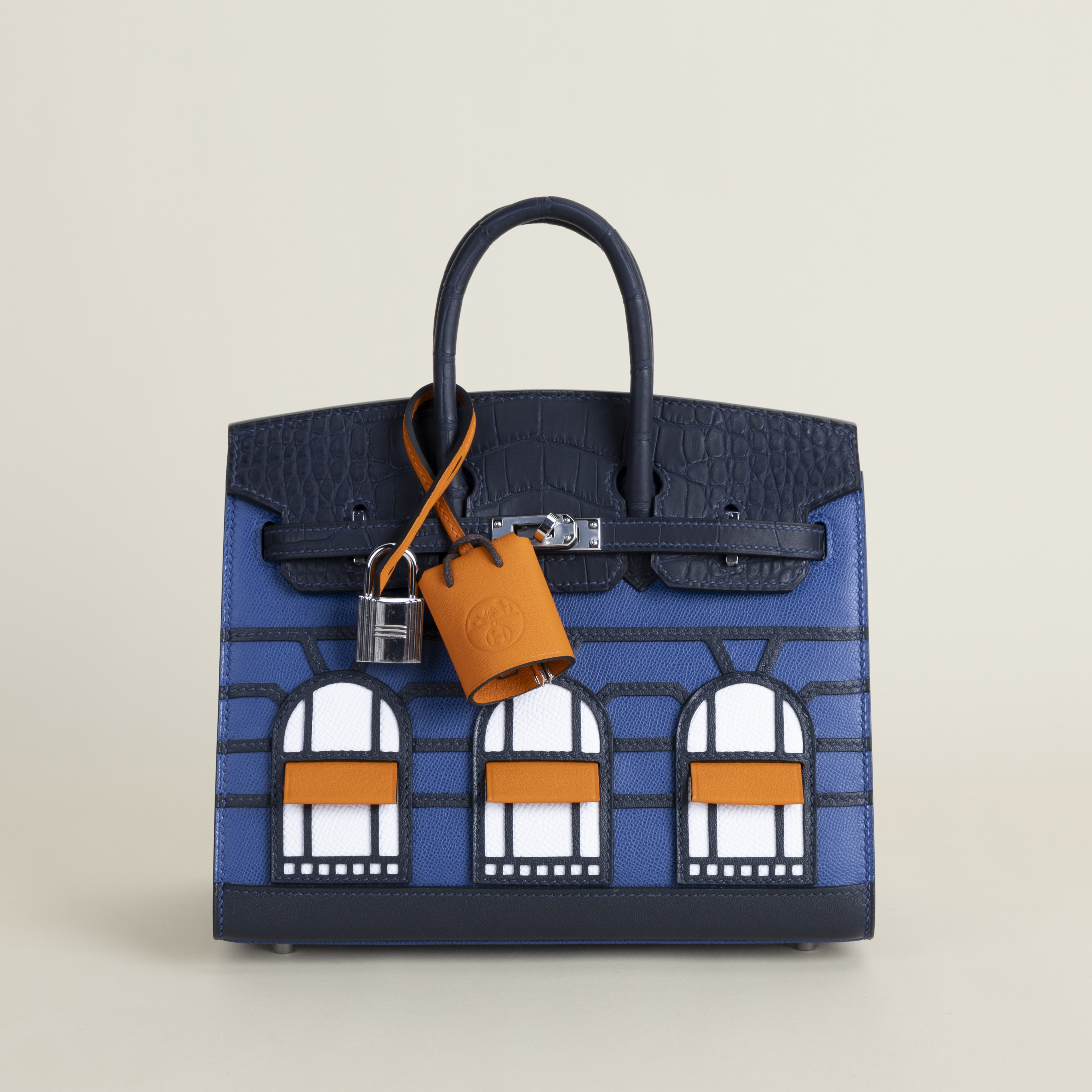 Birkin 20 Faubourg AlligatorEpsomSombaeroMadame S4 Deep blue PHW