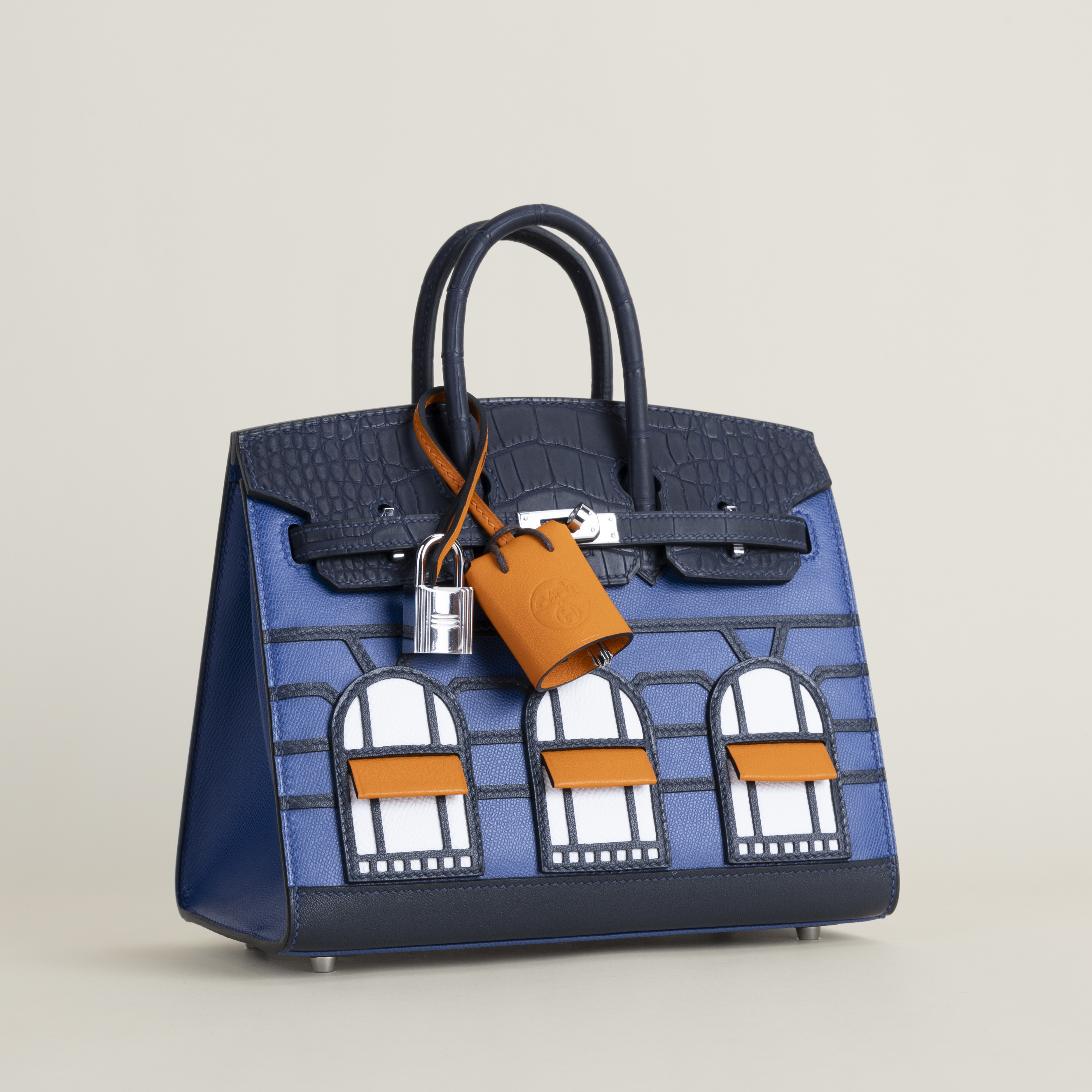 Birkin 20 Faubourg AlligatorEpsomSombaeroMadame S4 Deep blue PHW