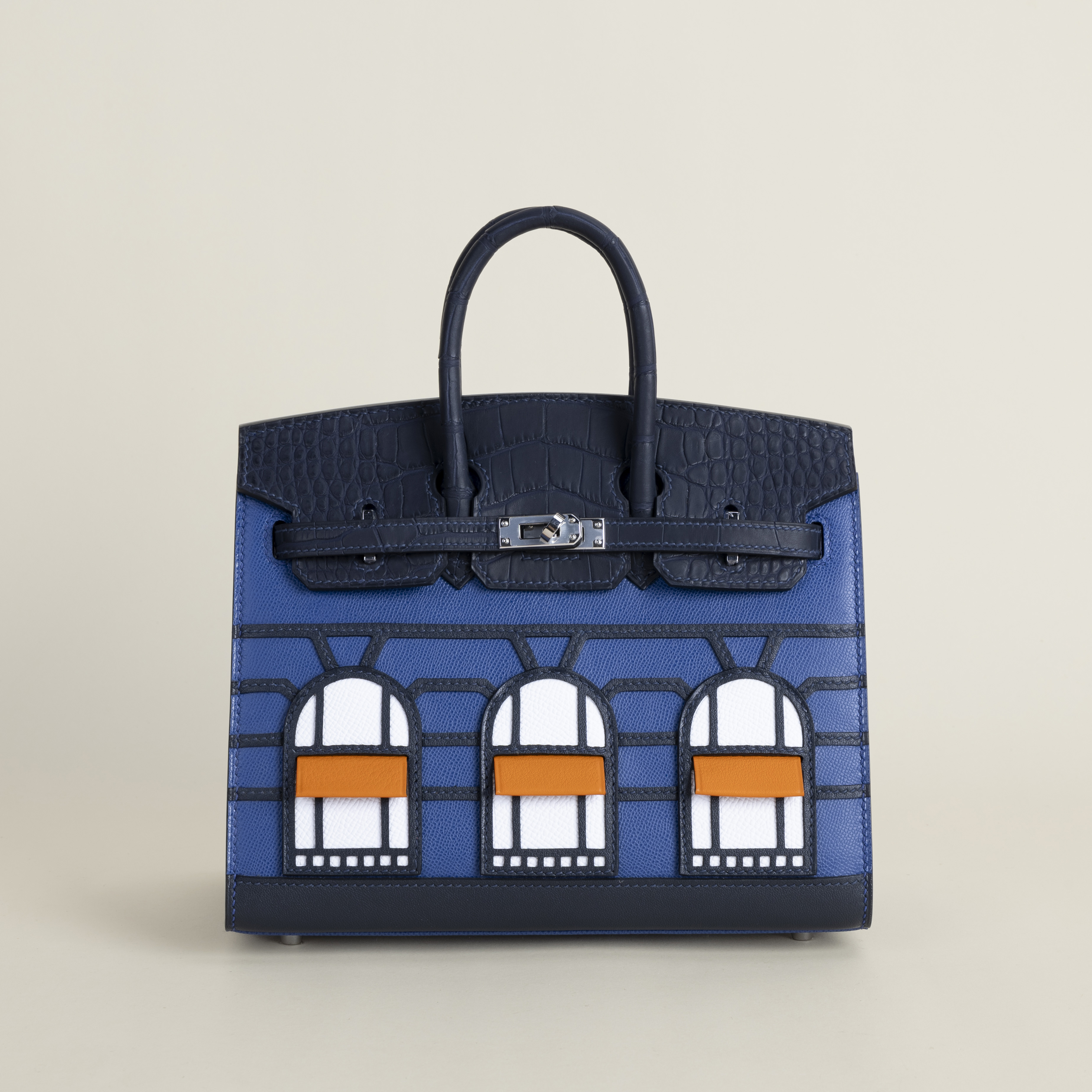 Birkin 20 Faubourg AlligatorEpsomSombaeroMadame S4 Deep blue PHW