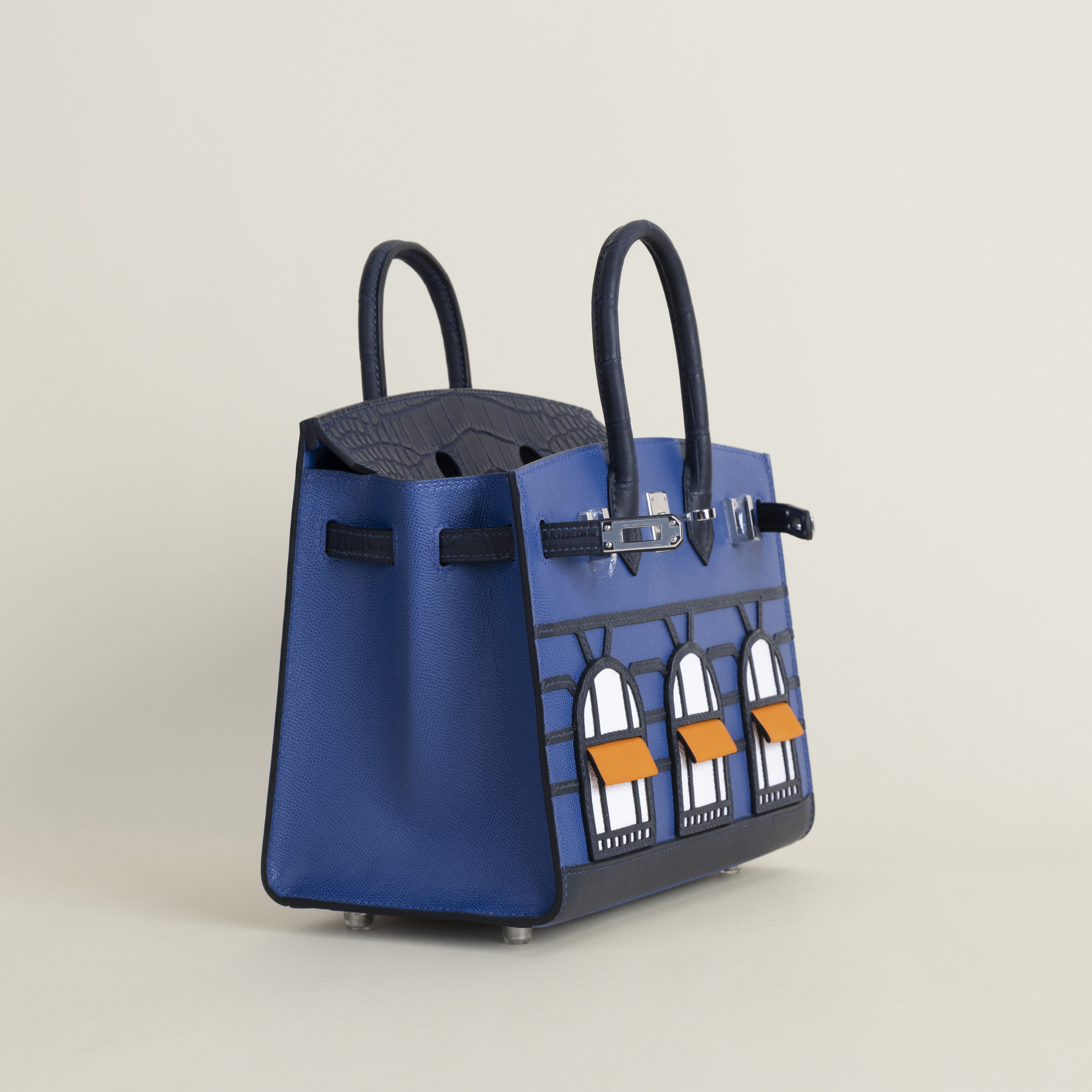 Birkin 20 Faubourg AlligatorEpsomSombaeroMadame S4 Deep blue PHW