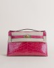 Kelly Pochette Alligator Crocodile I6 Rose Extreme GHW