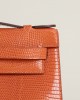 Kelly pochette Lizard skin CK93 Orange PHW