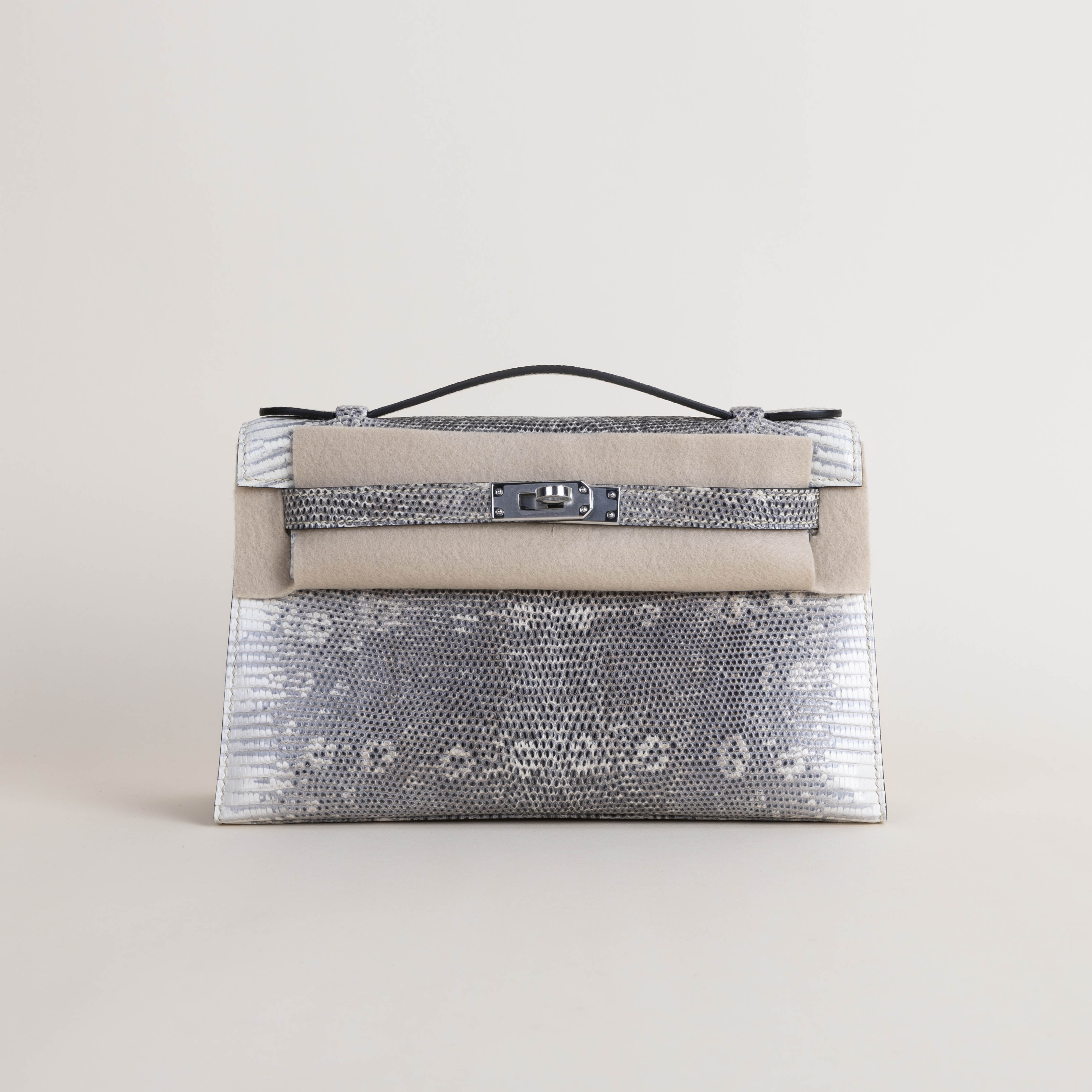 Kelly Pochette Lizard Skin 1B Ombré PHW