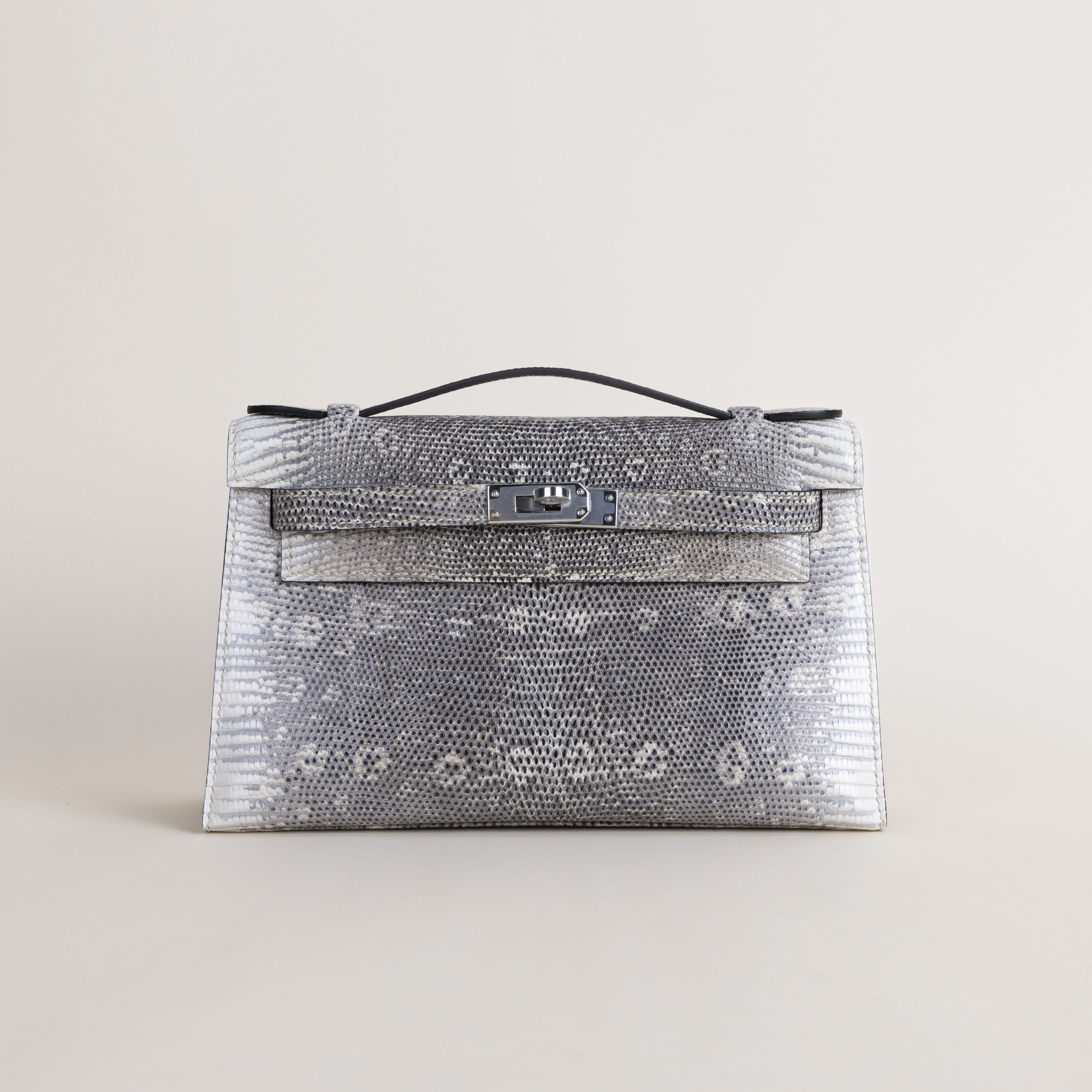 Kelly Pochette Lizard Skin 1B Ombré PHW