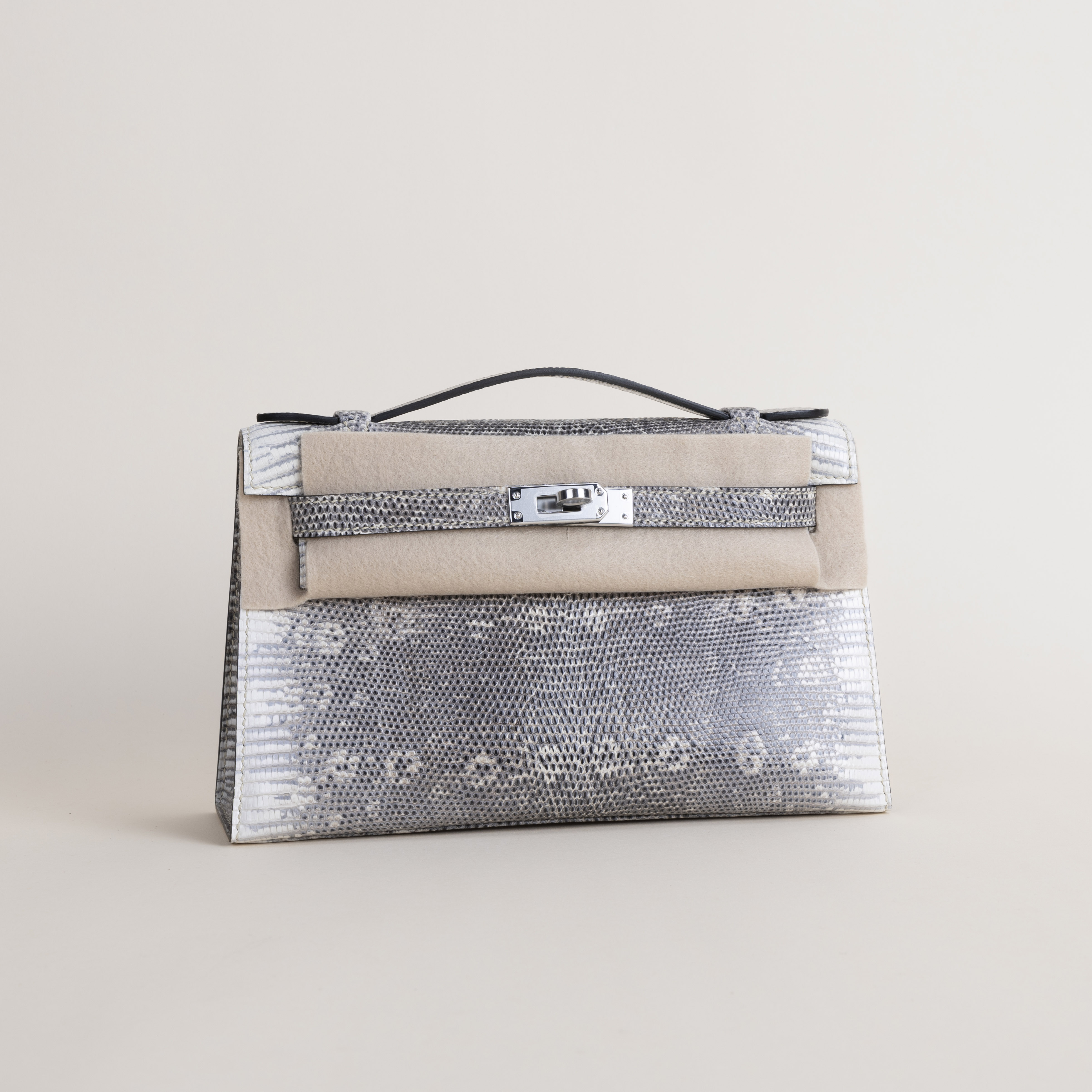 Kelly Pochette Lizard Skin 1B Ombré PHW