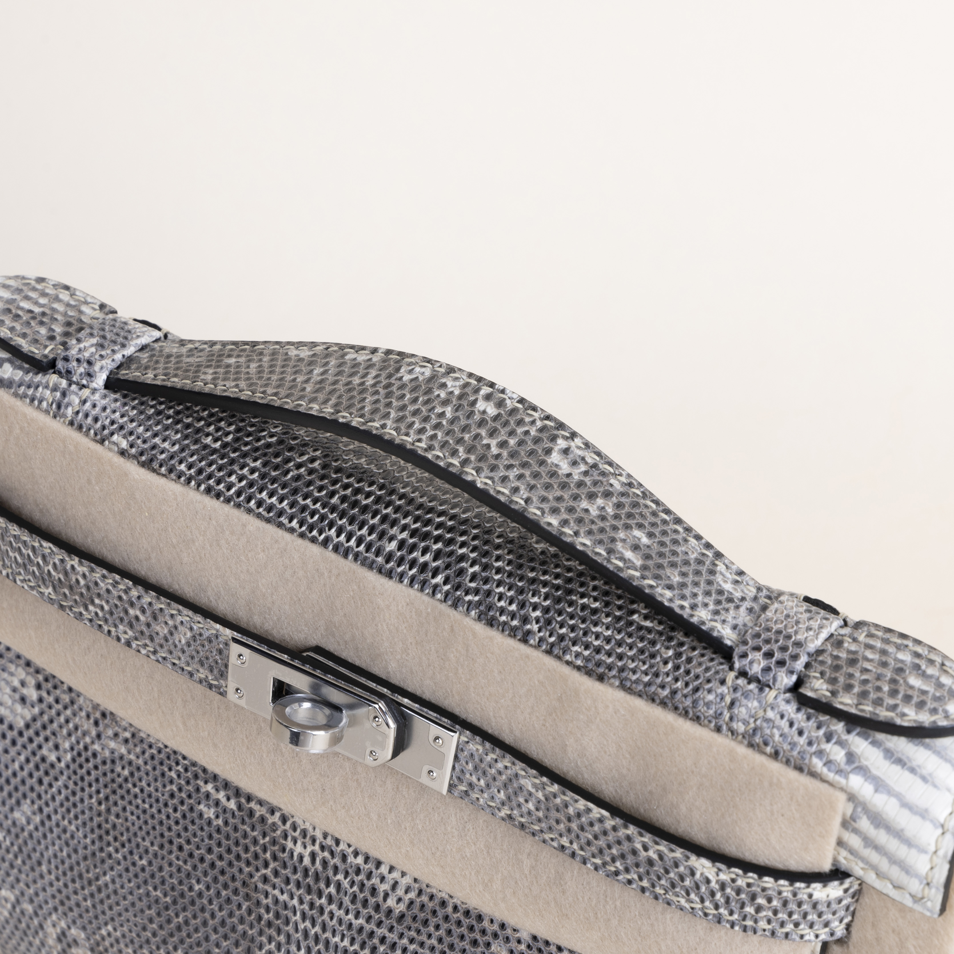 Kelly Pochette Lizard Skin 1B Ombré PHW