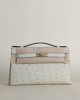 Kelly Pochette Ostrich 3C Parchemin GHW