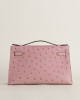 Kelly pochette Ostrich 94 Terre cuite GHW