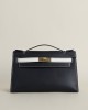 Kelly Pochette Swift 89 Noir  01 Blanc GHW